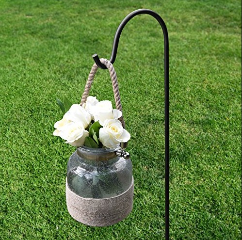 Garden Shepherd's Hooks for hanging planters