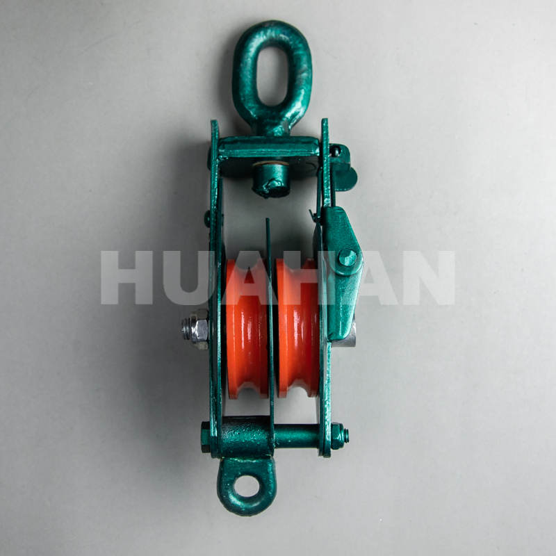 Pulley Block , Double Wheel With Eye ,open Type