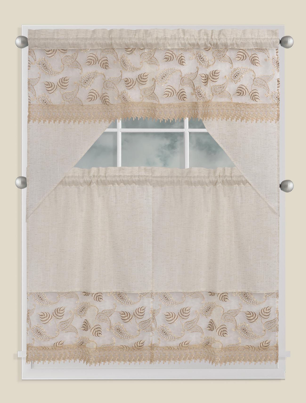 lace kitchen curtain from manufacturer in Shandong