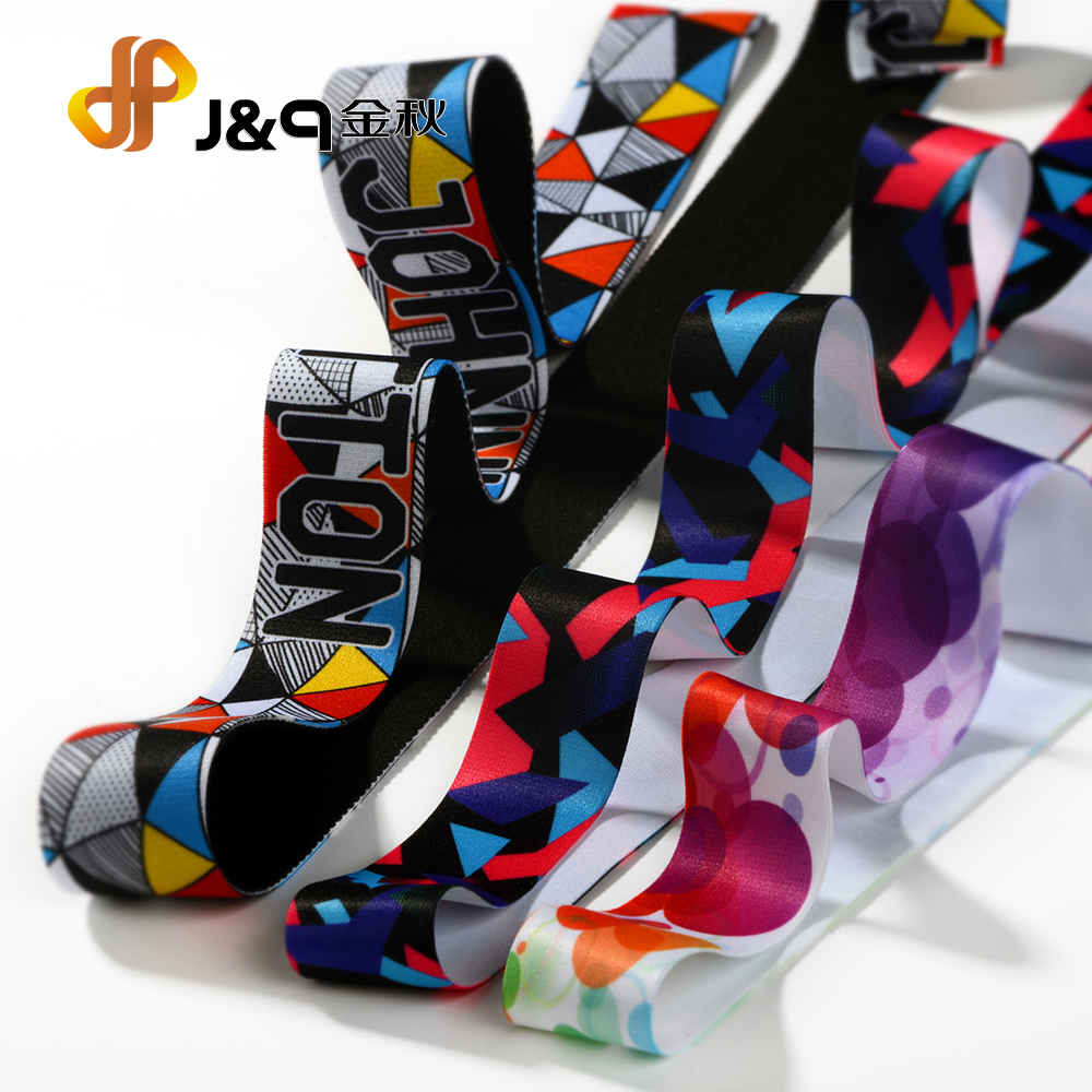 Printed & Heat-pressed—Transfer printed elastics
