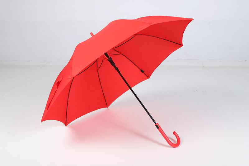 23inches 8ribs semi automatic straight windproof umbrella with logo printing