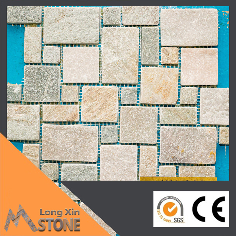 Natural oyster slate stone mosaics 305X305 CM