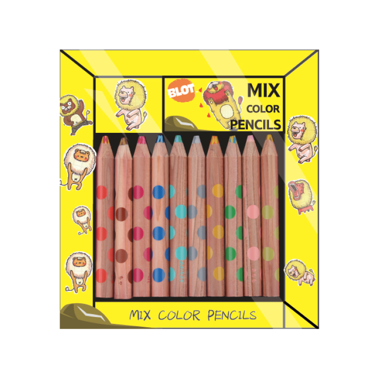 Mix color pencils