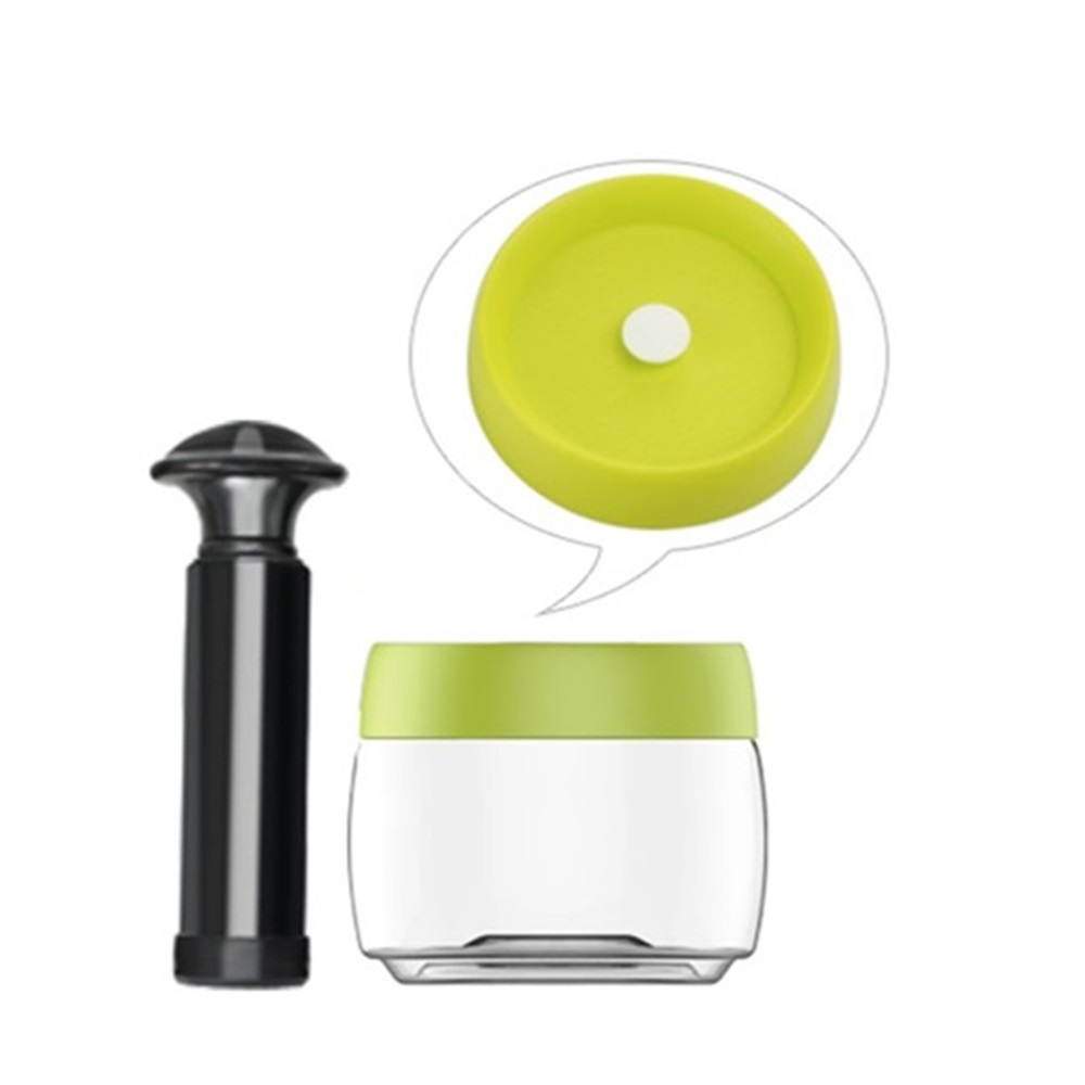 0.4L PET vacuum food storage containers with air pump