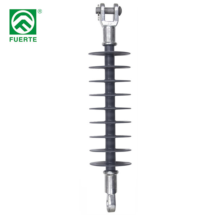33kV 70KN composite polymer tension/suspension/strain insulator with silicone housing
