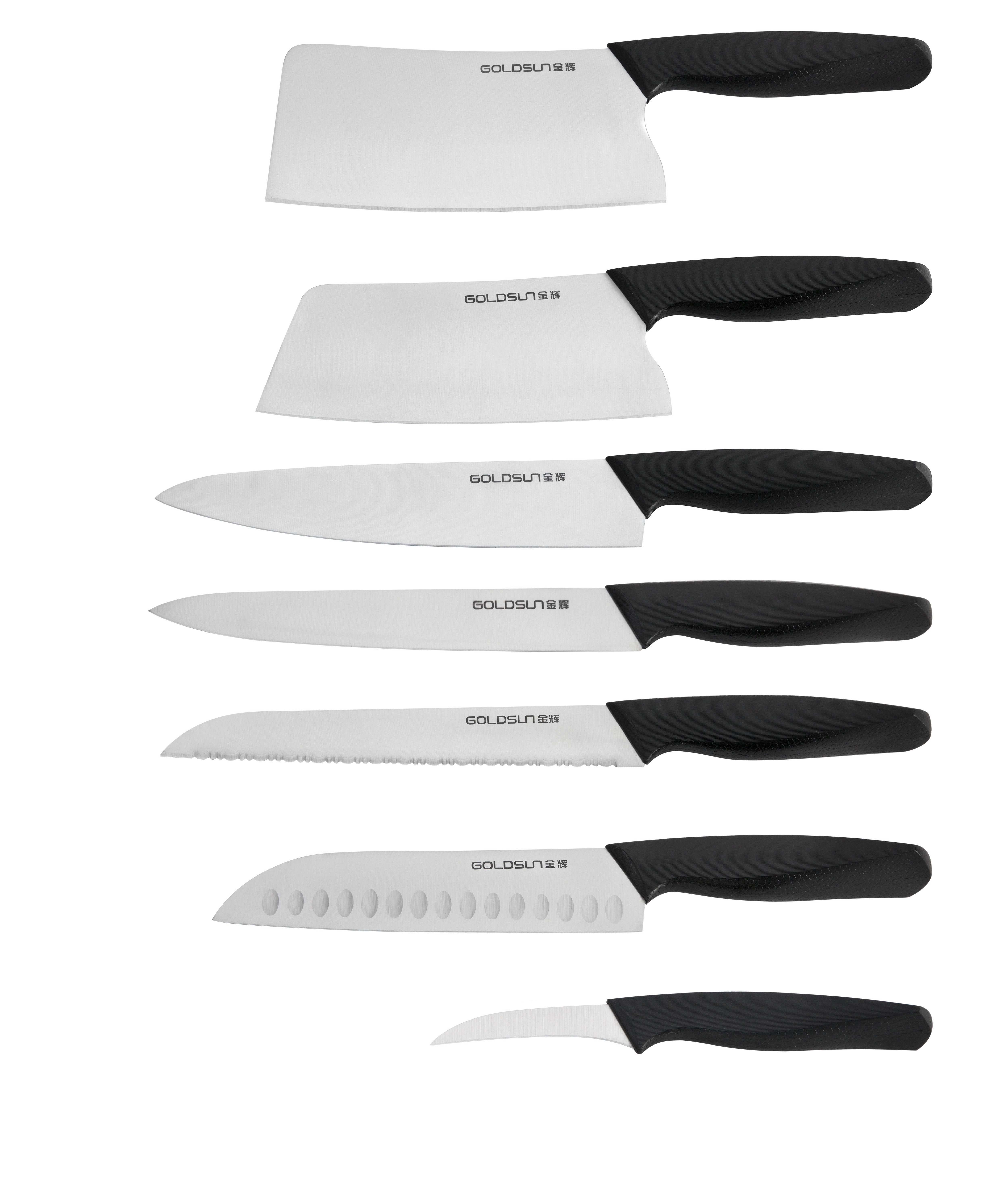 L1 PP handle Chopper, Chinese cleaver,chef's knife, santoku knife, slicing knife, bread knife, steak knife,utility knife, paring knife