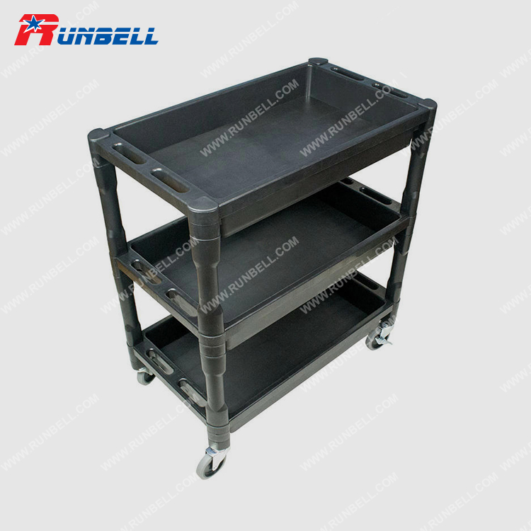 3 Level Plastic Service Cart