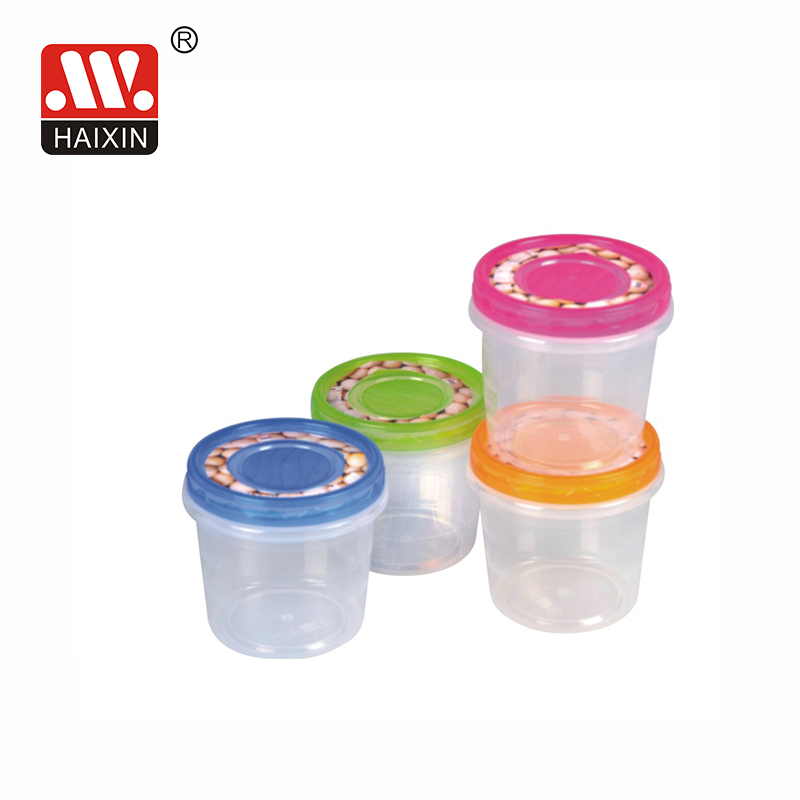 Kitchen colorful plastic airtight sealed canister jar set for Kitchen Grains and food Storage