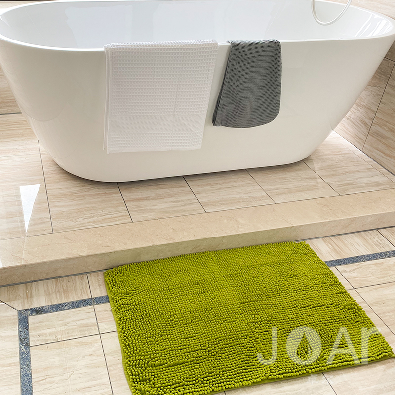 Microfiber bath rug,chenille floor mat