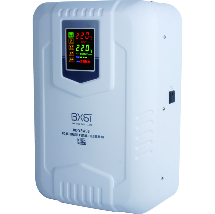 BX-VRW06 5/12KW LED Digital Relay Type Stabilizer, Voltage Stabilizer for Home, House Voltage Regulator