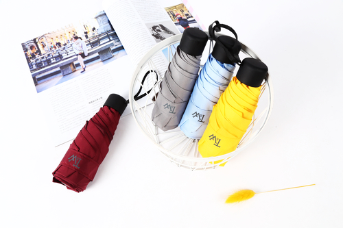 21 inches*6 ribs manual five folding umbrella