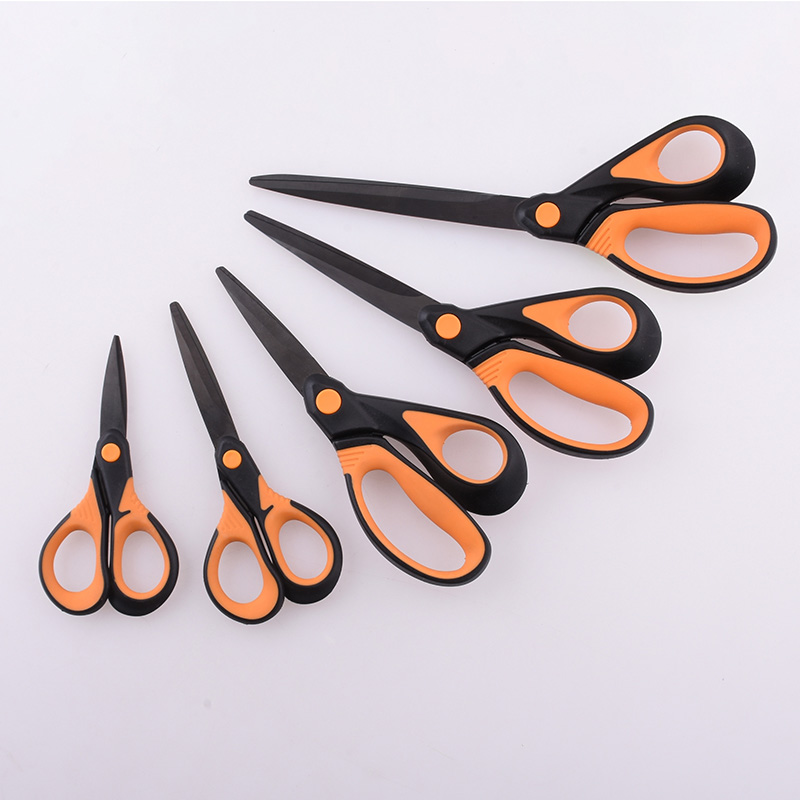 5pcs black titanium household scissors