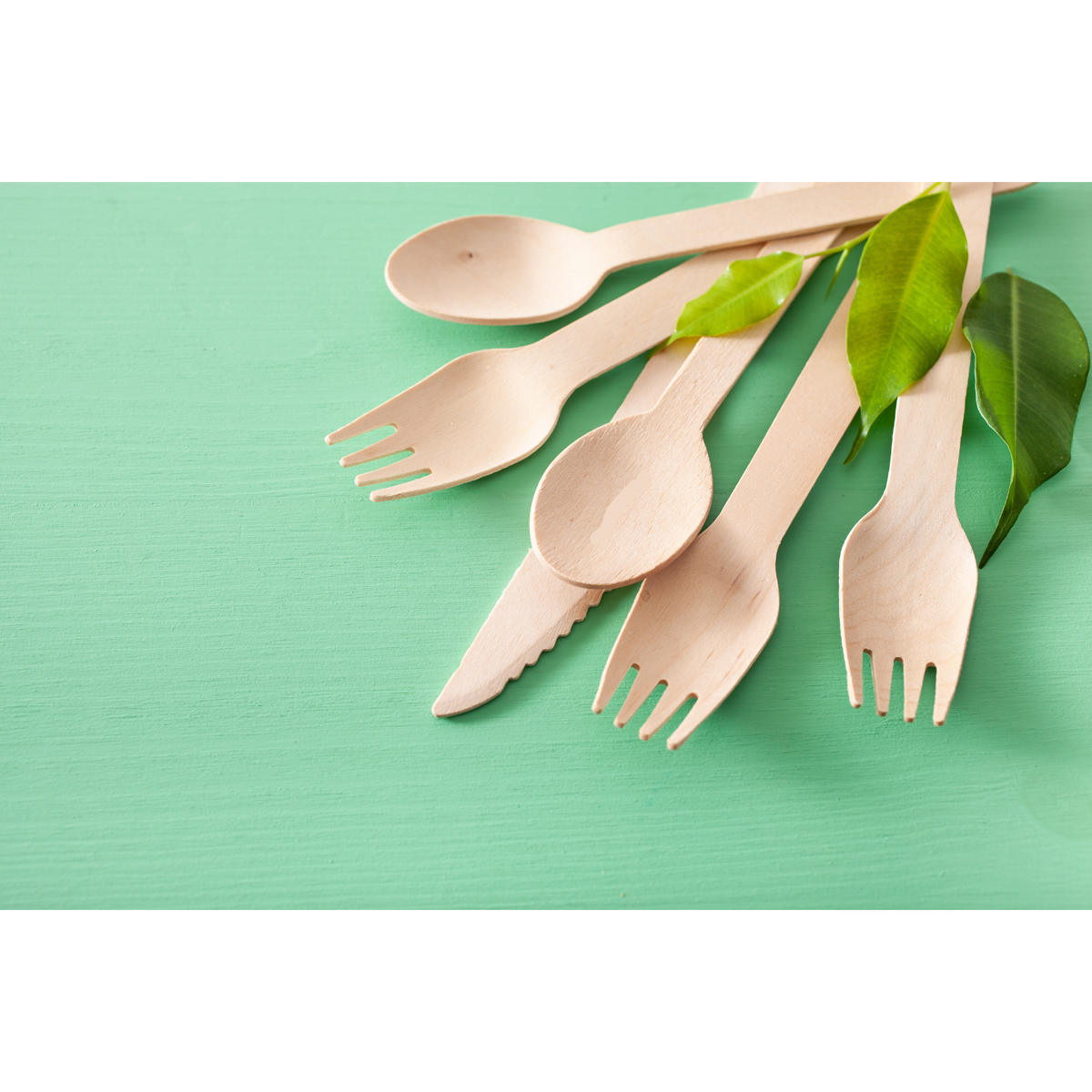 Disposable wooden cutlery