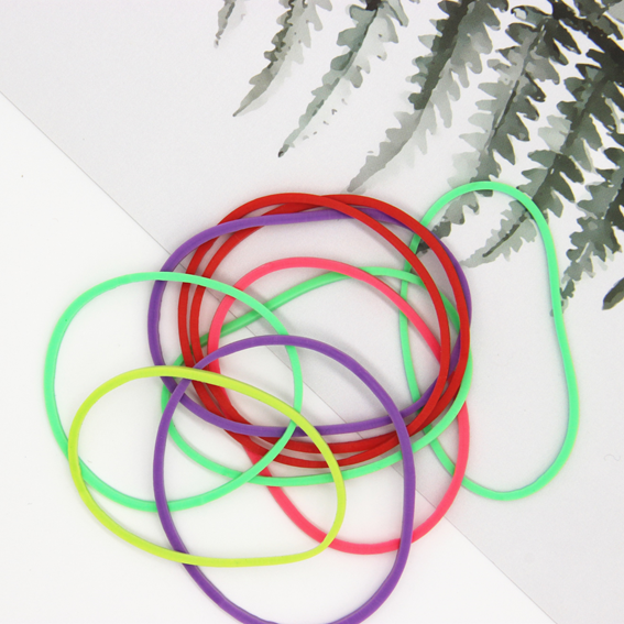 Neon color rubber band，TPR rubber bands,Assorted color rubber bands
