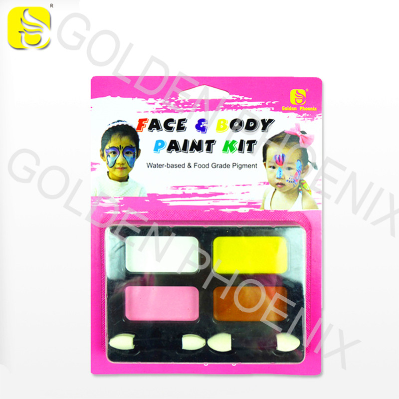 4 Colors Face and Body Paint Blister Set