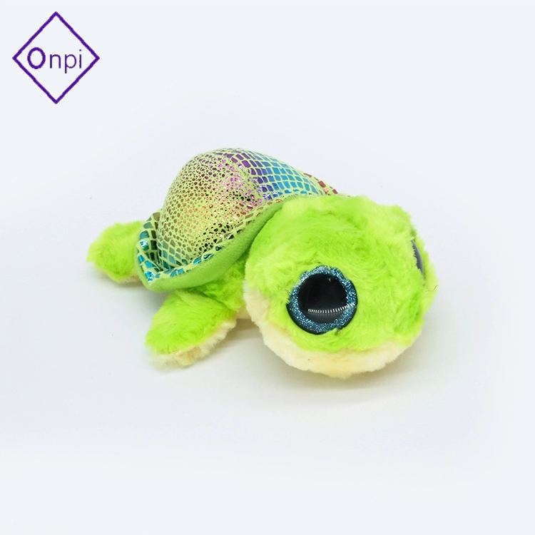 Custom plush big eyes turtle toy for kids