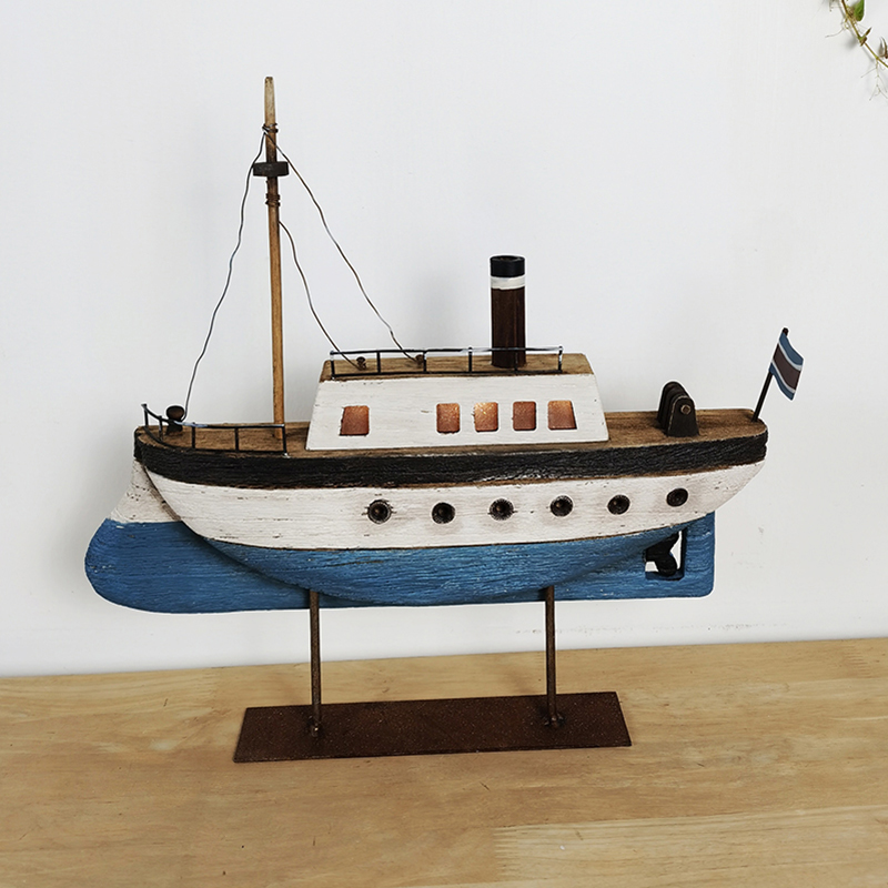 LED wooden boat