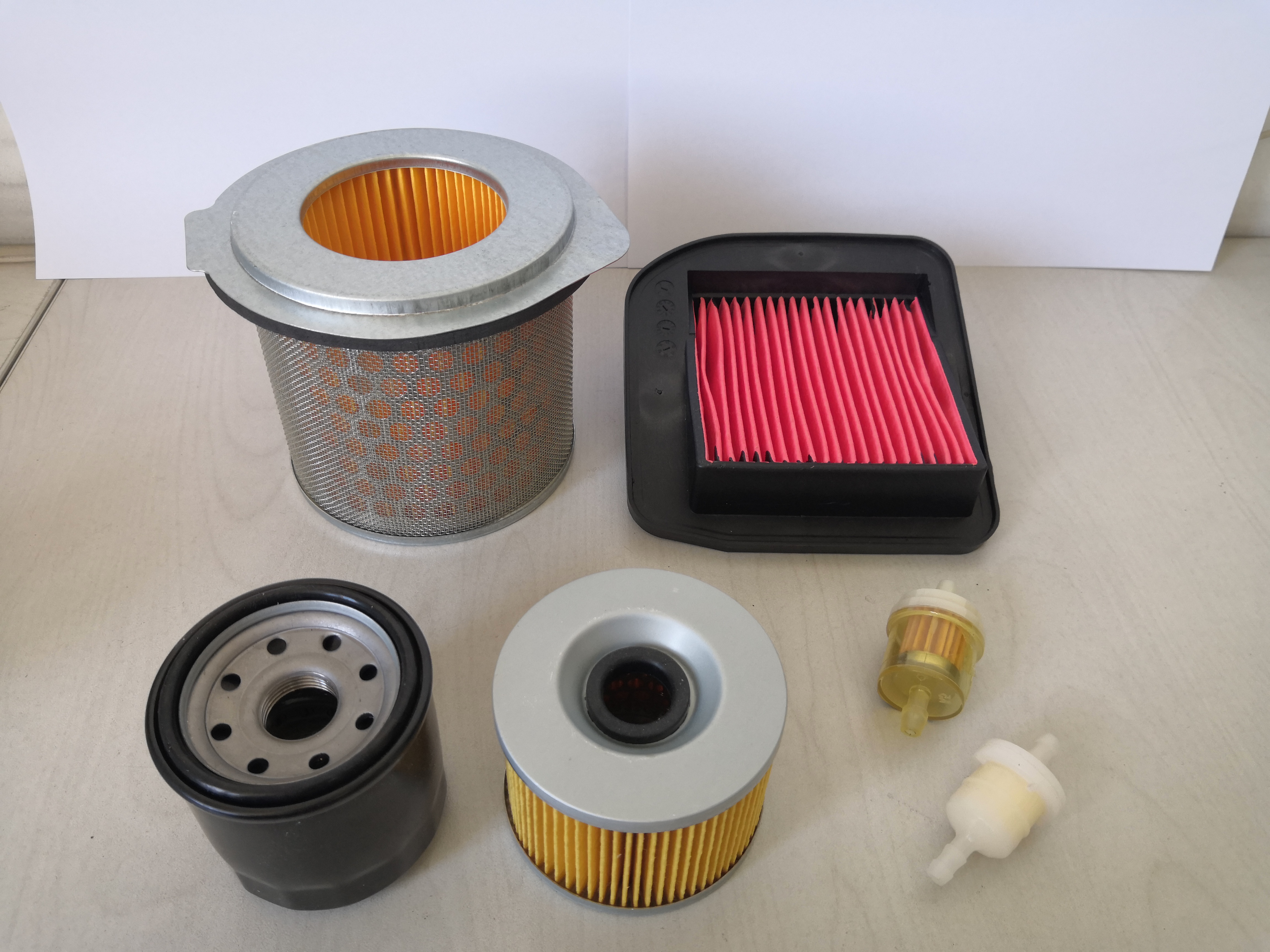 Motorcycle air filter element