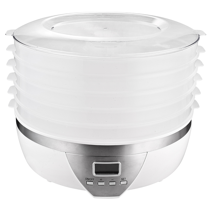 XJ-14709 digital termperature settings 5 dryers 8L 500W electric dehydrator