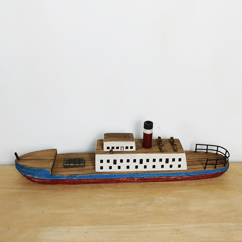 LED wooden boat