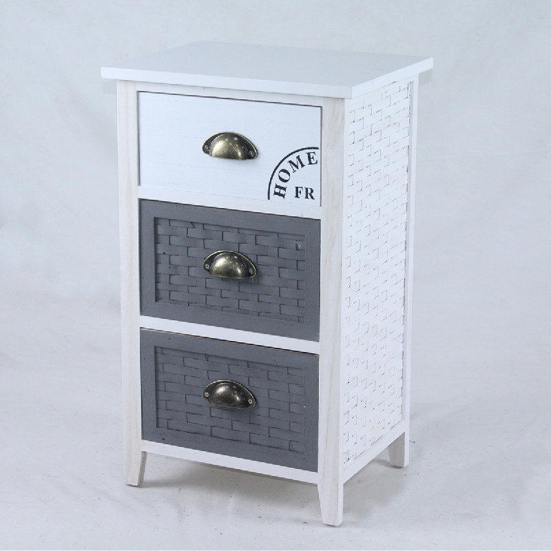 3 drawers wood chip cabinet
