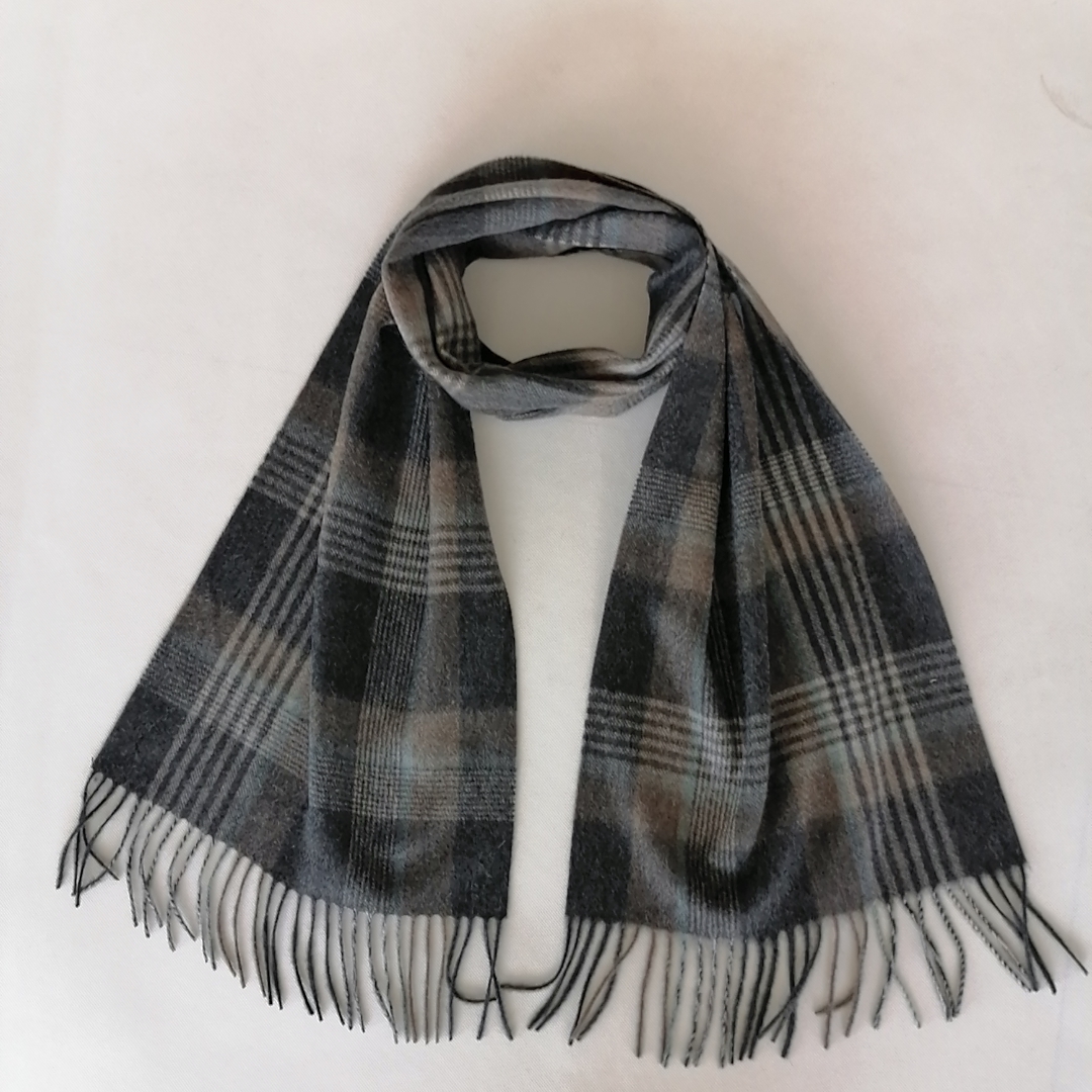 Woolen Cashmere Plaid Scarf