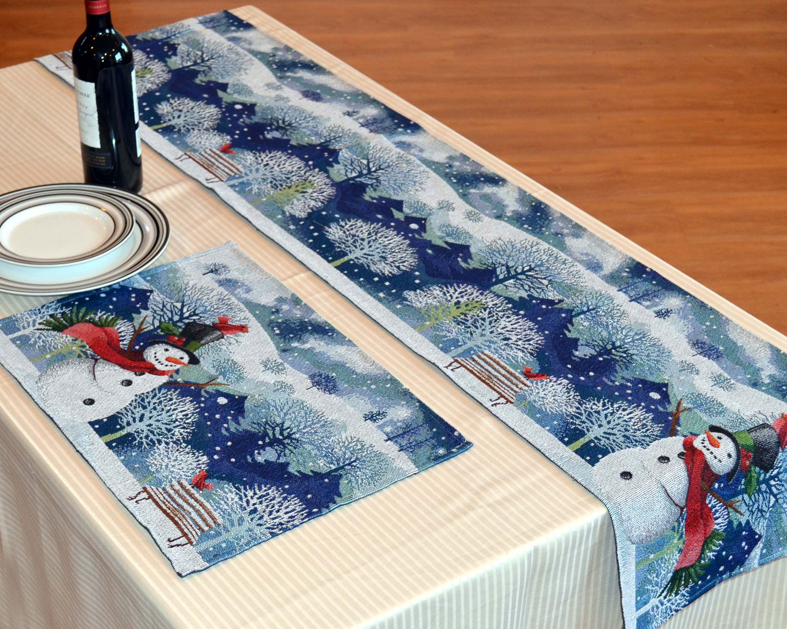 Tapestry Chrismas Placemat/Runner