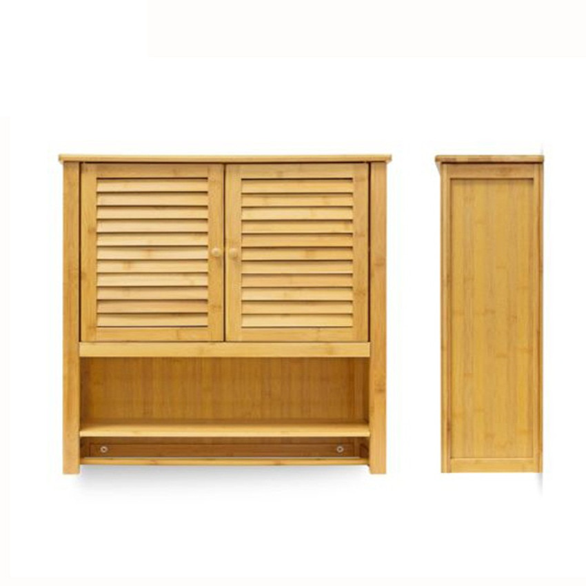 Bamboo wall mounting cabinet for bathroom and kitchen