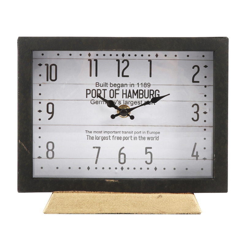 Iron Table Clock