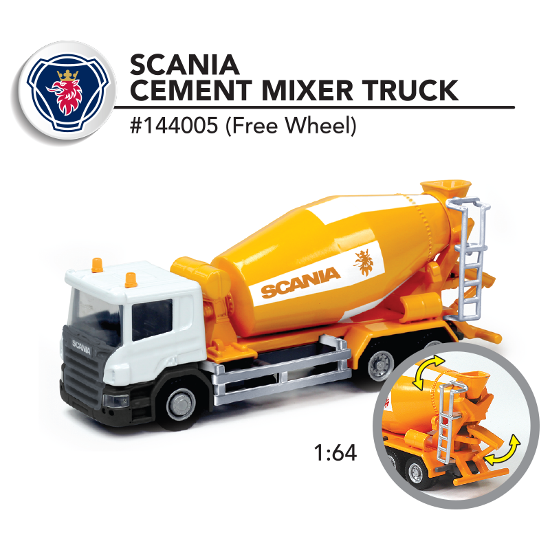 1:64 Scania Cement Mixer Truck