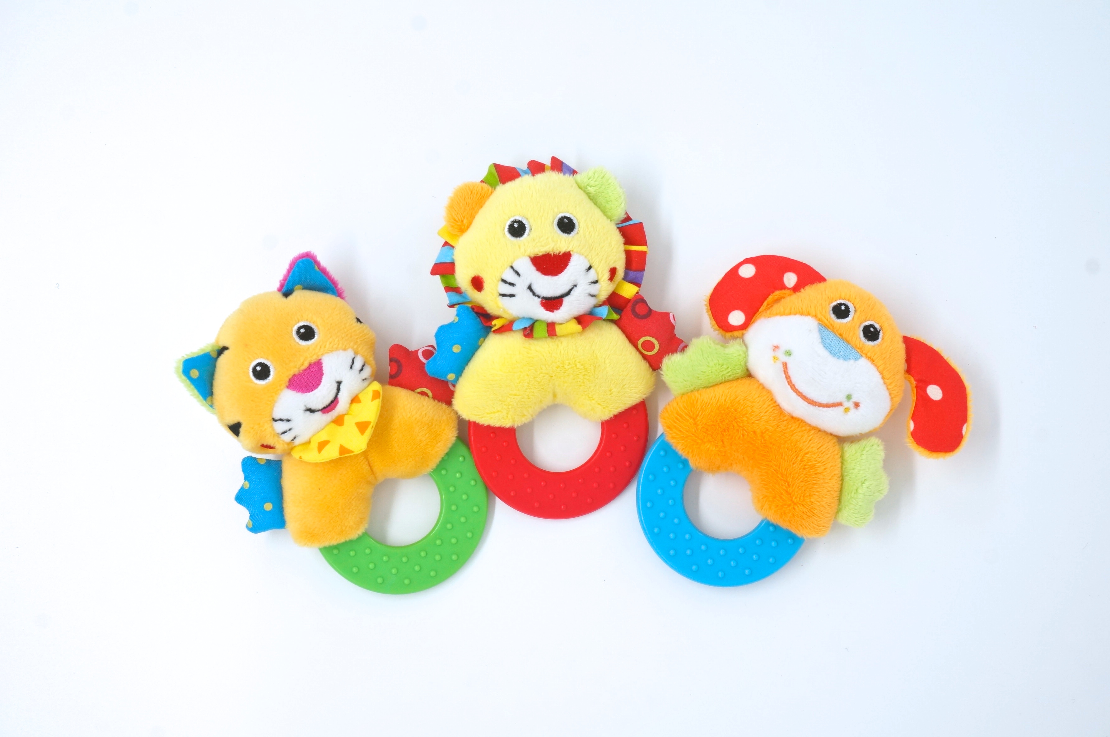 teether animal rattle