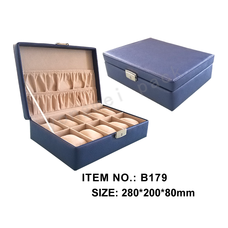 Ten watch storage boxes