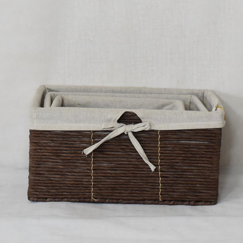 Woven Paper Rope Basket