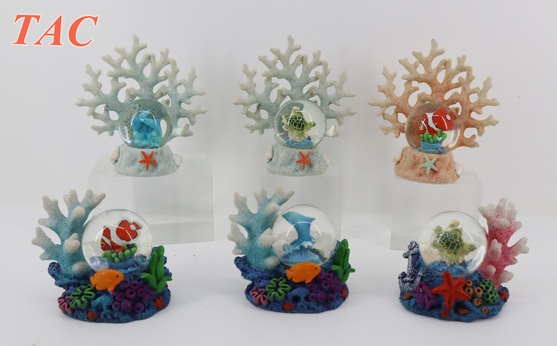 Coral Designs Water Globes
