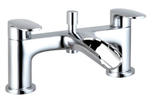 Deck mounted bath shower mixer
