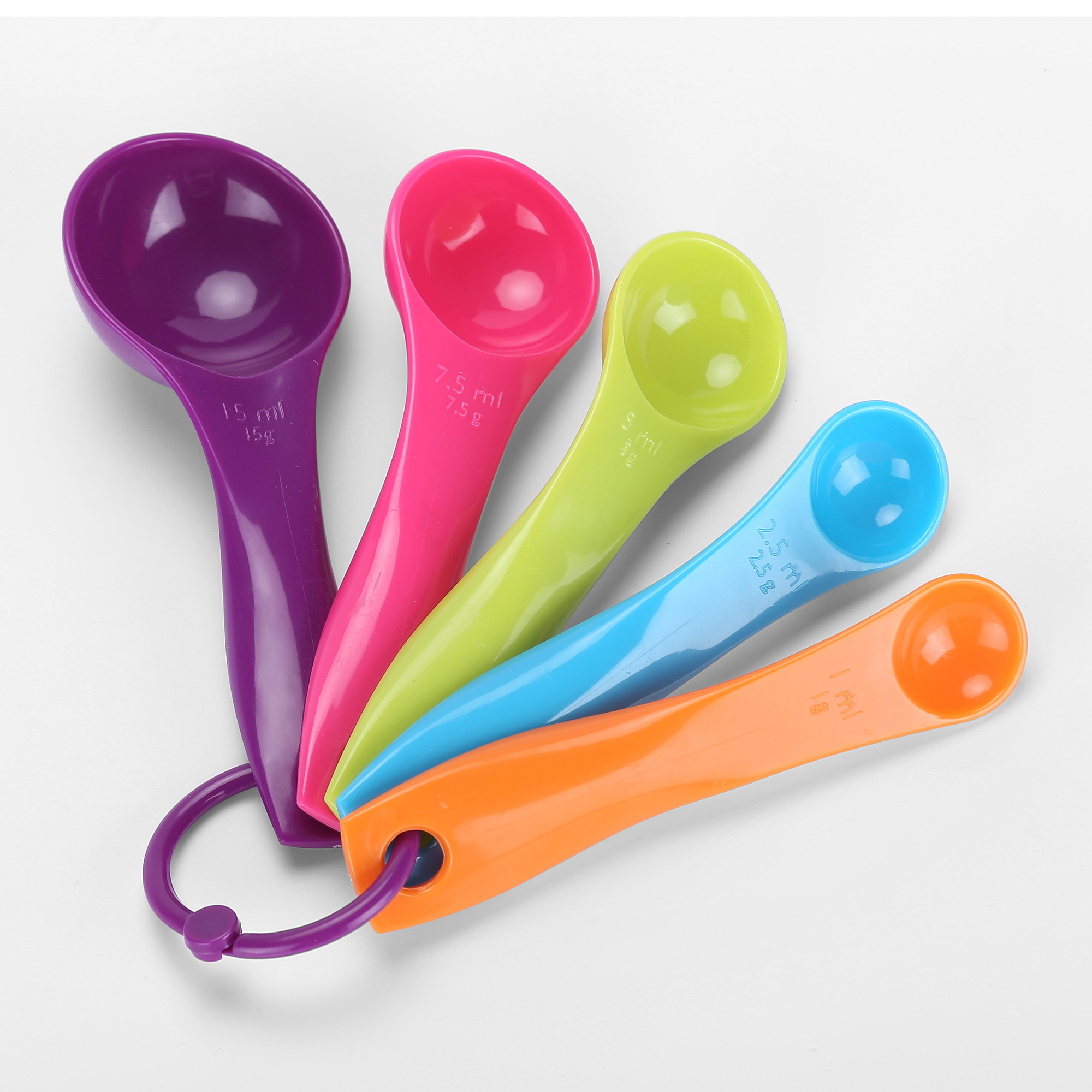 Graduated color 5-piece set of measuring spoon quality thickening spoon measuring spoon set