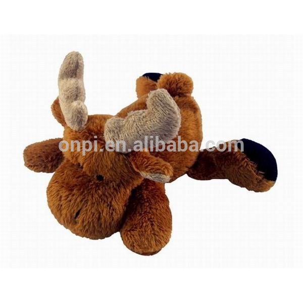 Plush cute moose magnet toy