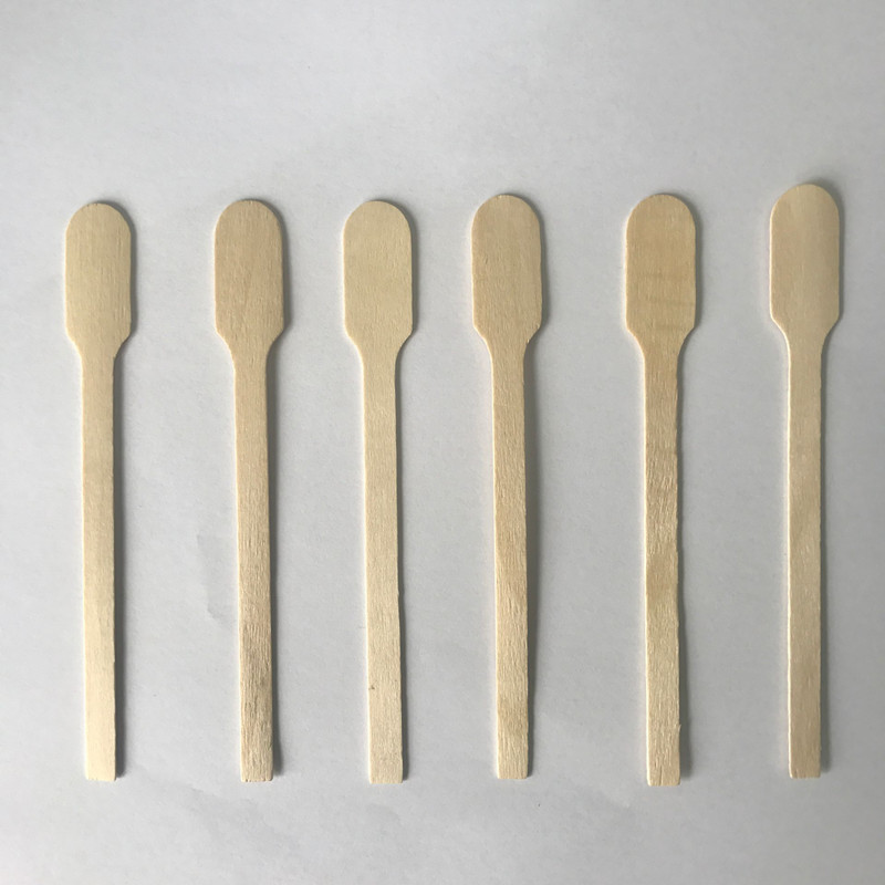 wooden paddle coffee stirrer