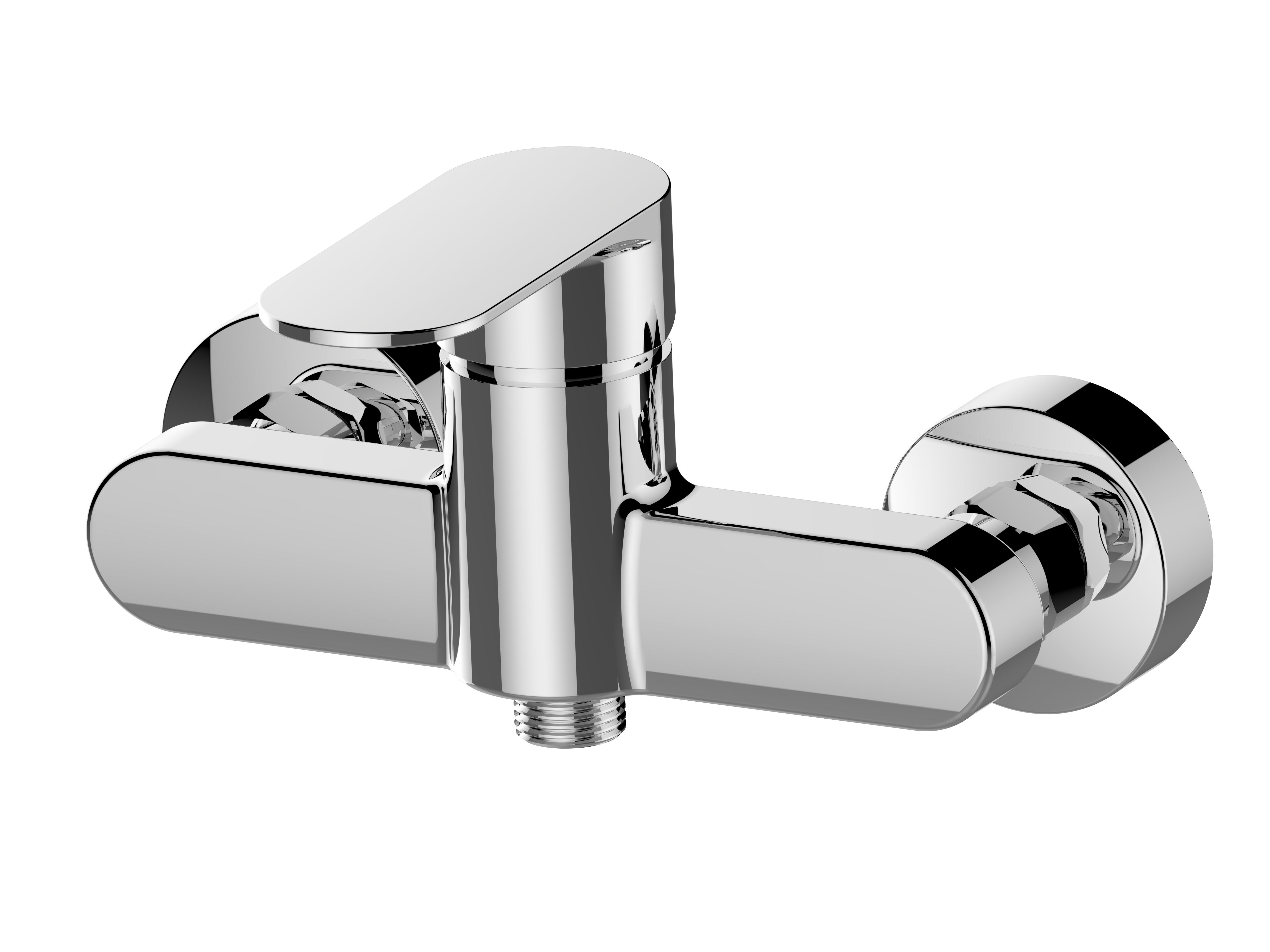 Round shower mixer