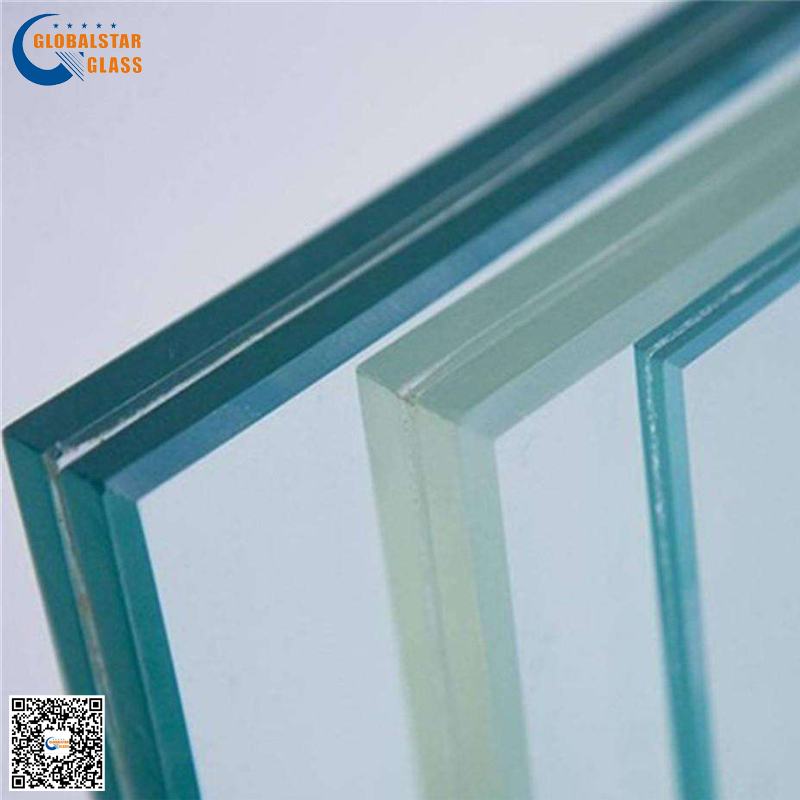 6.38mm clear, grey, white laminated glass