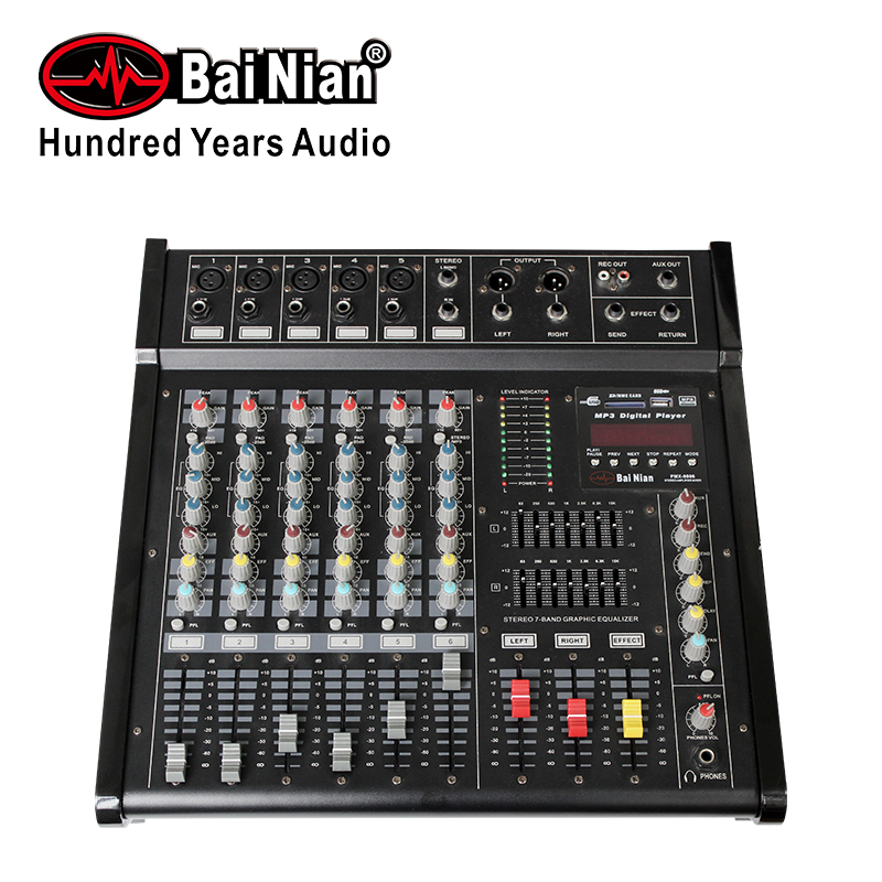 6CH power mixer, amplifier mixer