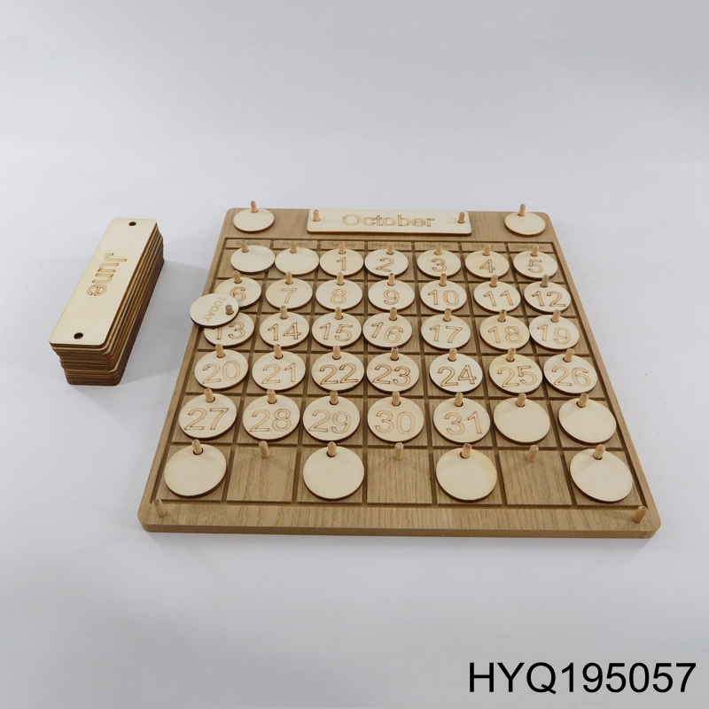 Wood calendar