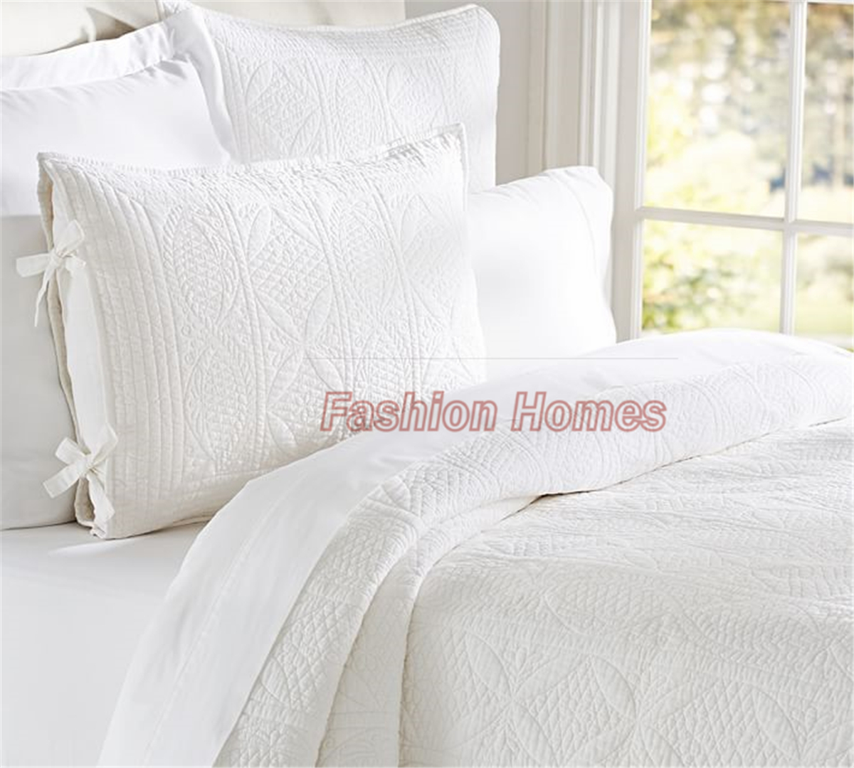 100% cotton Embroidery quilts set