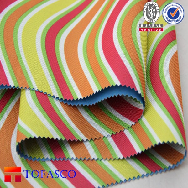 PA PU coated 150D 210D polyester oxford custom printed waterproof fabric