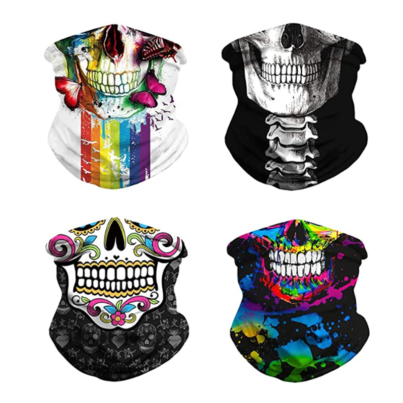 custom print logo scarf bandana seamless face masks