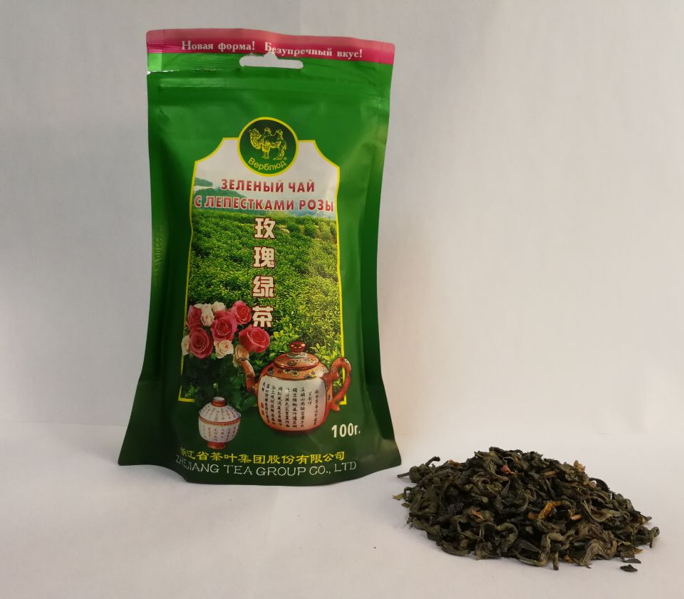 Rose green tea