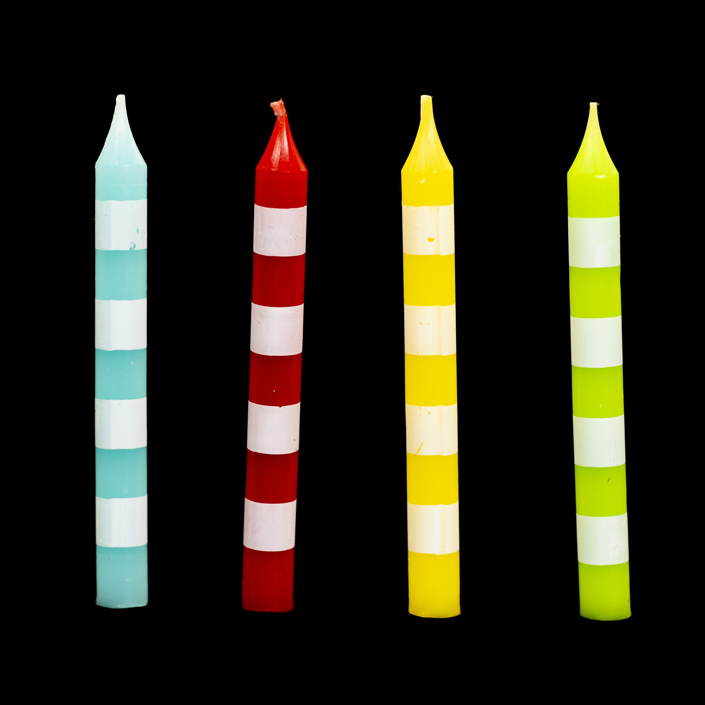 4 color of Printable Core candles for Party & Birthday Candle