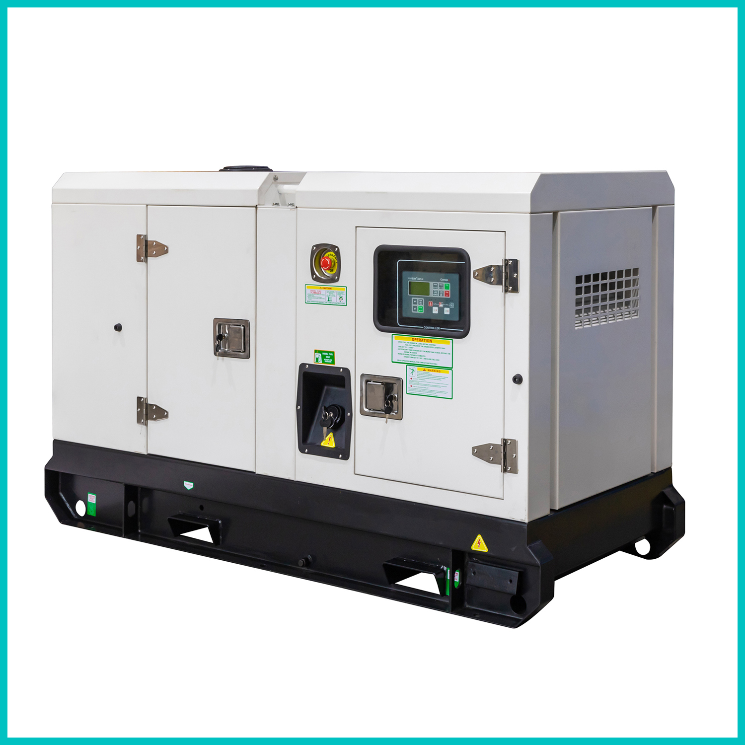 30kVA/24kW SILENT type Diesel Generator powered by PERKINS engine