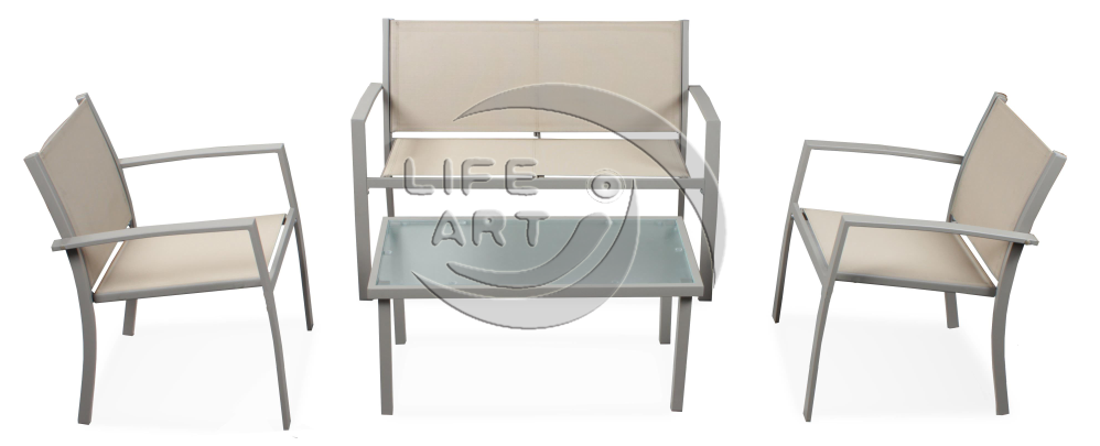 Steel 4pcs KD furniture set