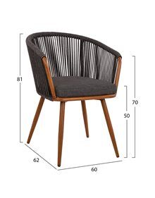 Outdoor Furniture Alu- Rope Chair